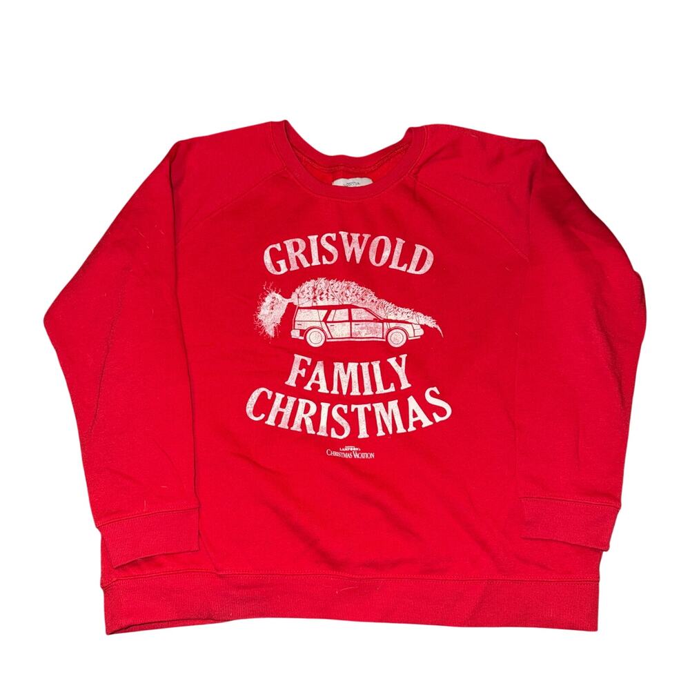 Bioworld National Lampoon's Christmas Vacation Sweatshirt Womens Plus Size 1 Red